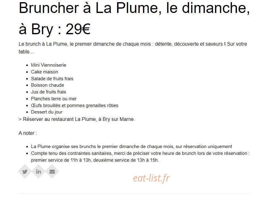 La Plume — carte page 4