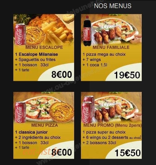 New Pizza — carte page 3