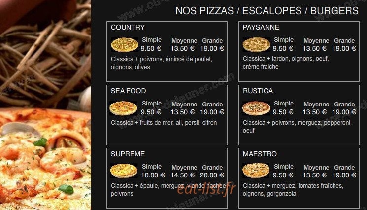 New Pizza — carte page 7