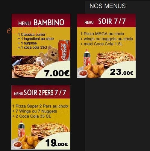New Pizza — carte page 2