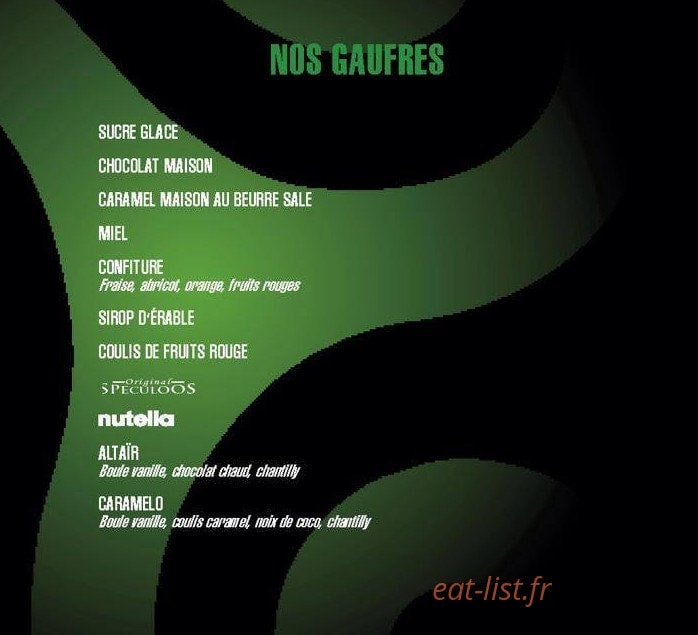 Sucré Salé — carte page 3