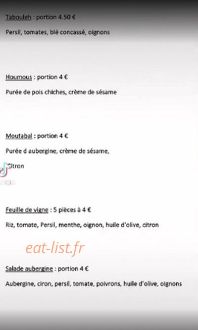 Chaaya — carte page 1