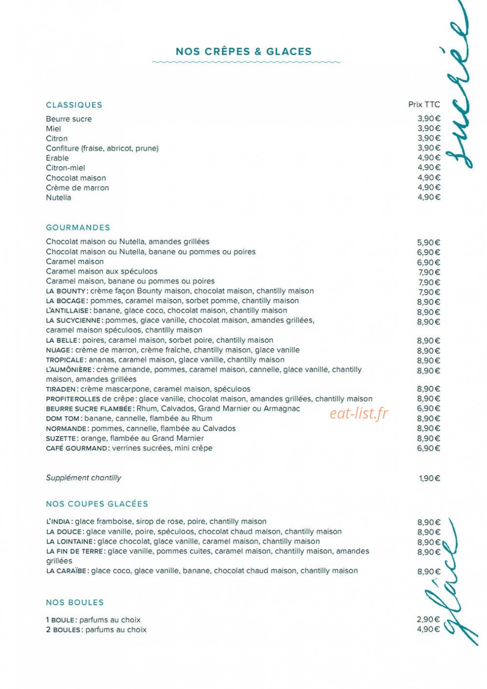 Eden Crêpe — carte page 3