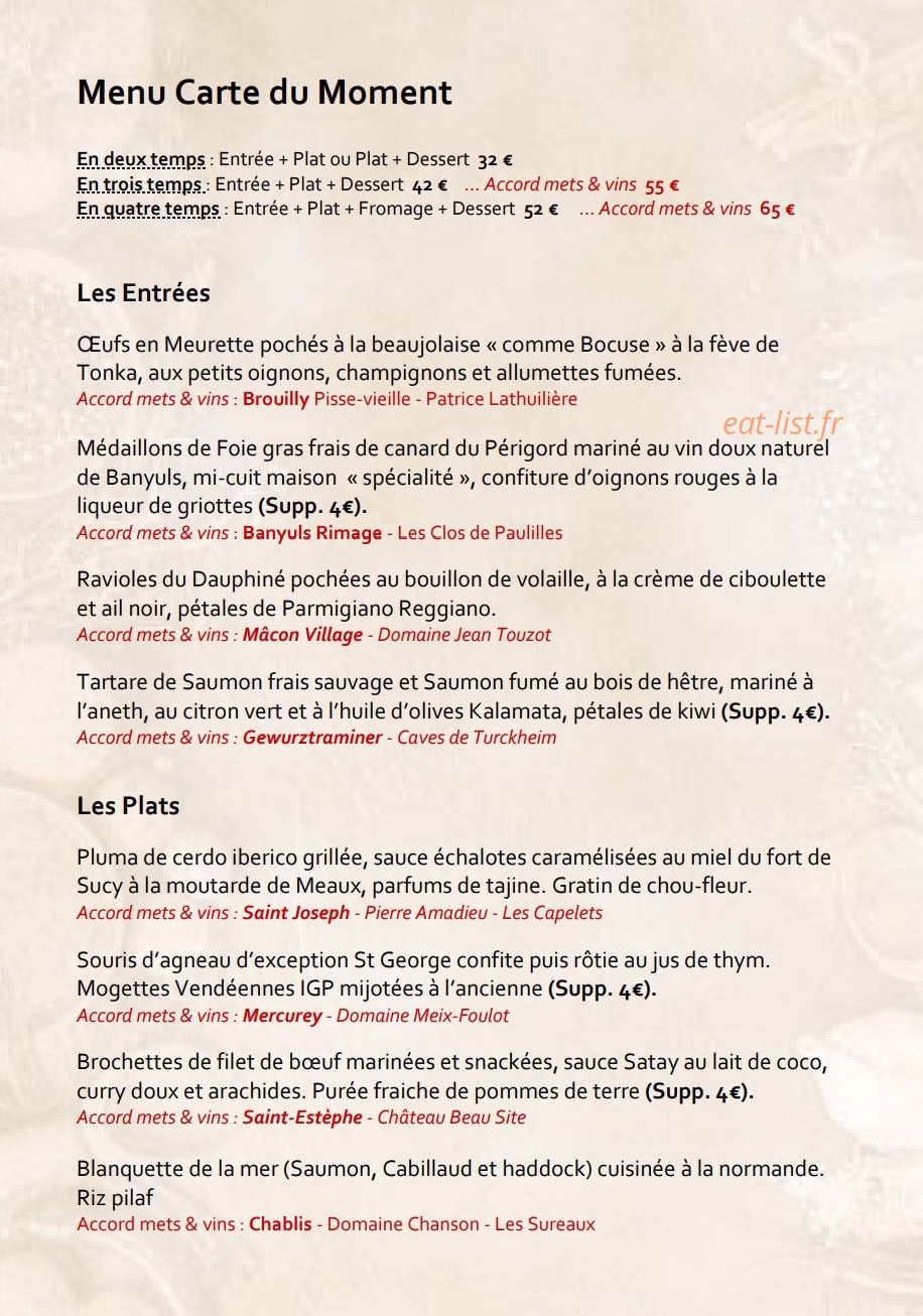 Le Sixieme Sens — carte page 1