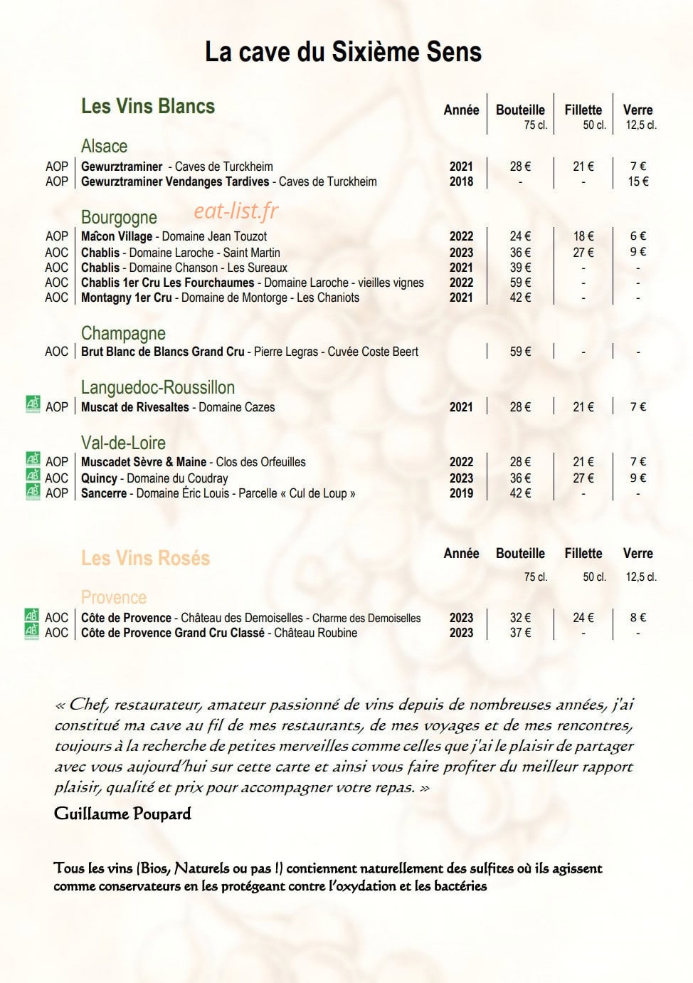 Le Sixieme Sens — carte page 4