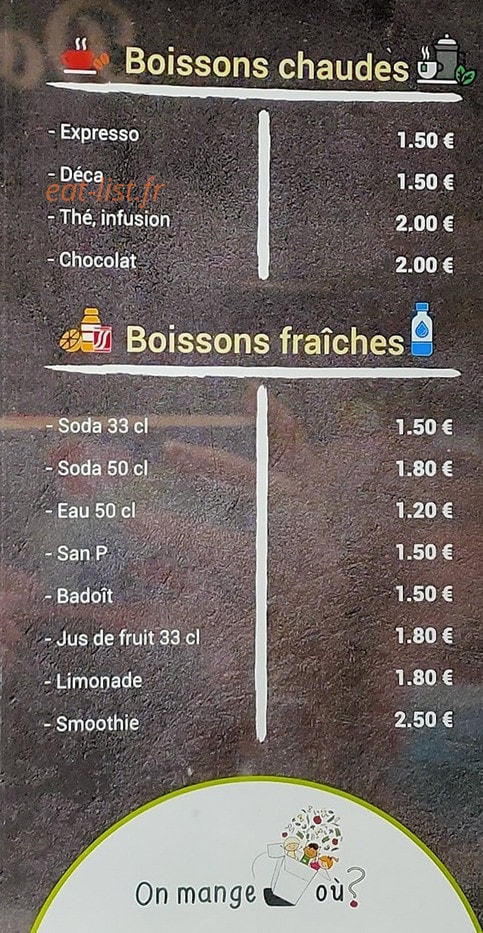 On mange où ? — carte page 6