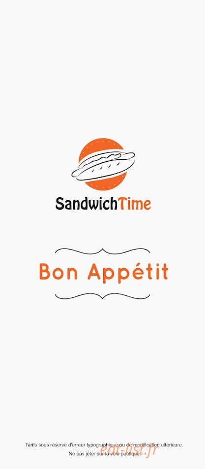 Sandwich Time — carte page 6
