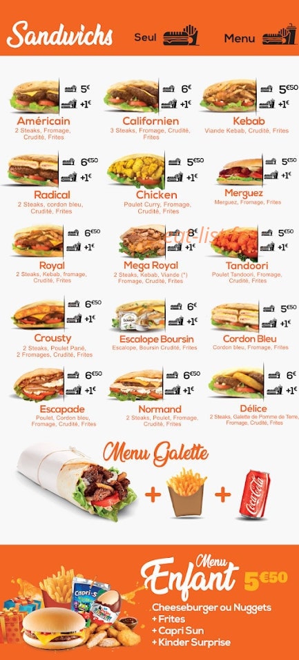 Sandwich Time — carte page 3