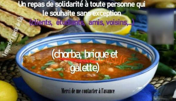 Carte et menu de Brasserie L'Européen à Bonneuil sur Marne — Les chorba ; brique et galette