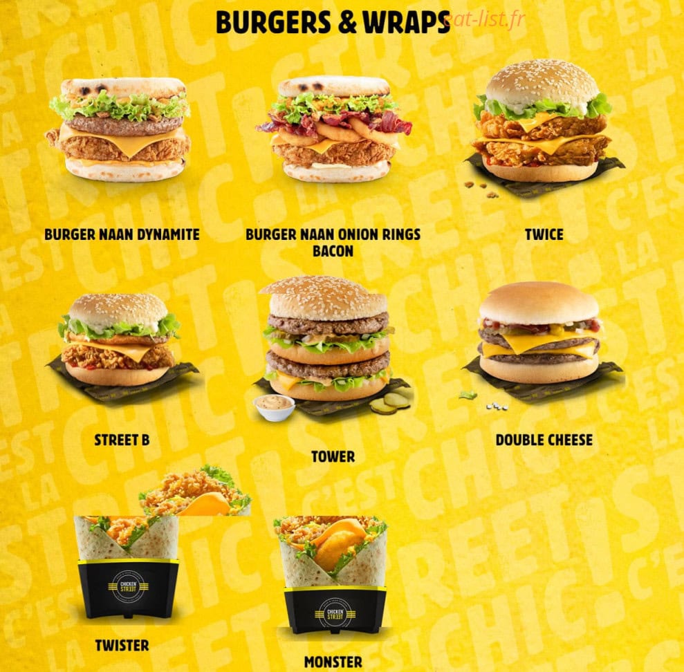 Chicken Street — carte page 3