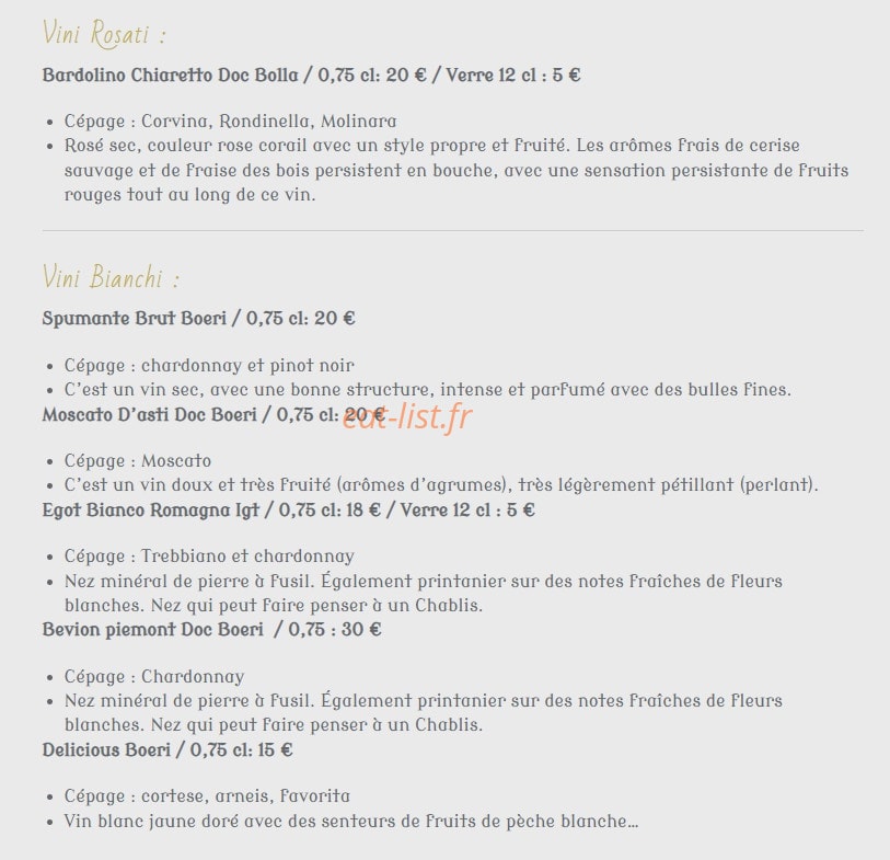 Il Carretto — carte page 5