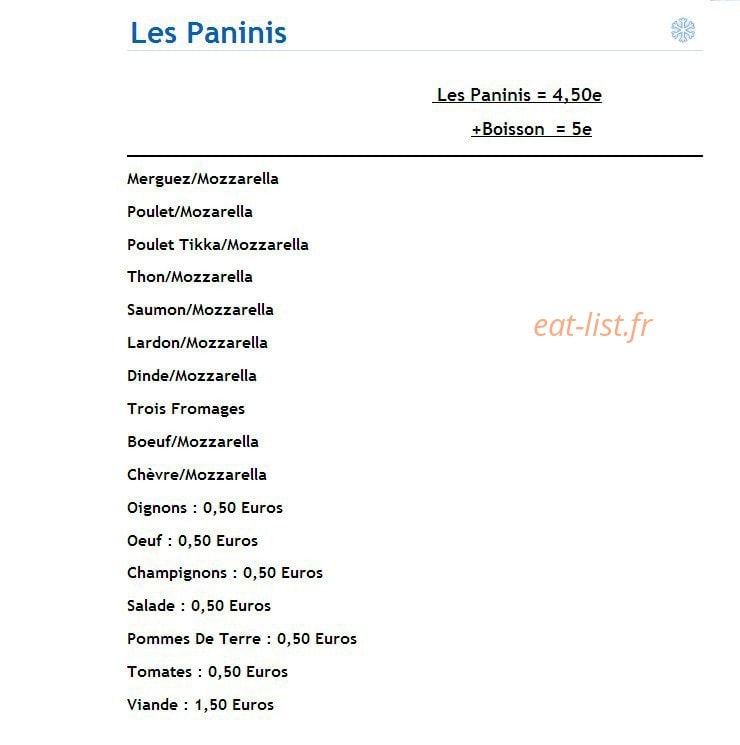 La Crepe Des Lions — carte page 3