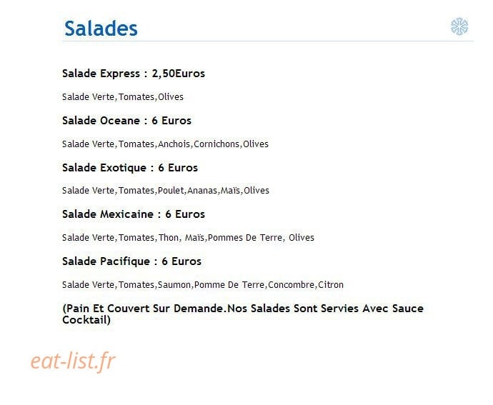 La Crepe Des Lions — carte page 4
