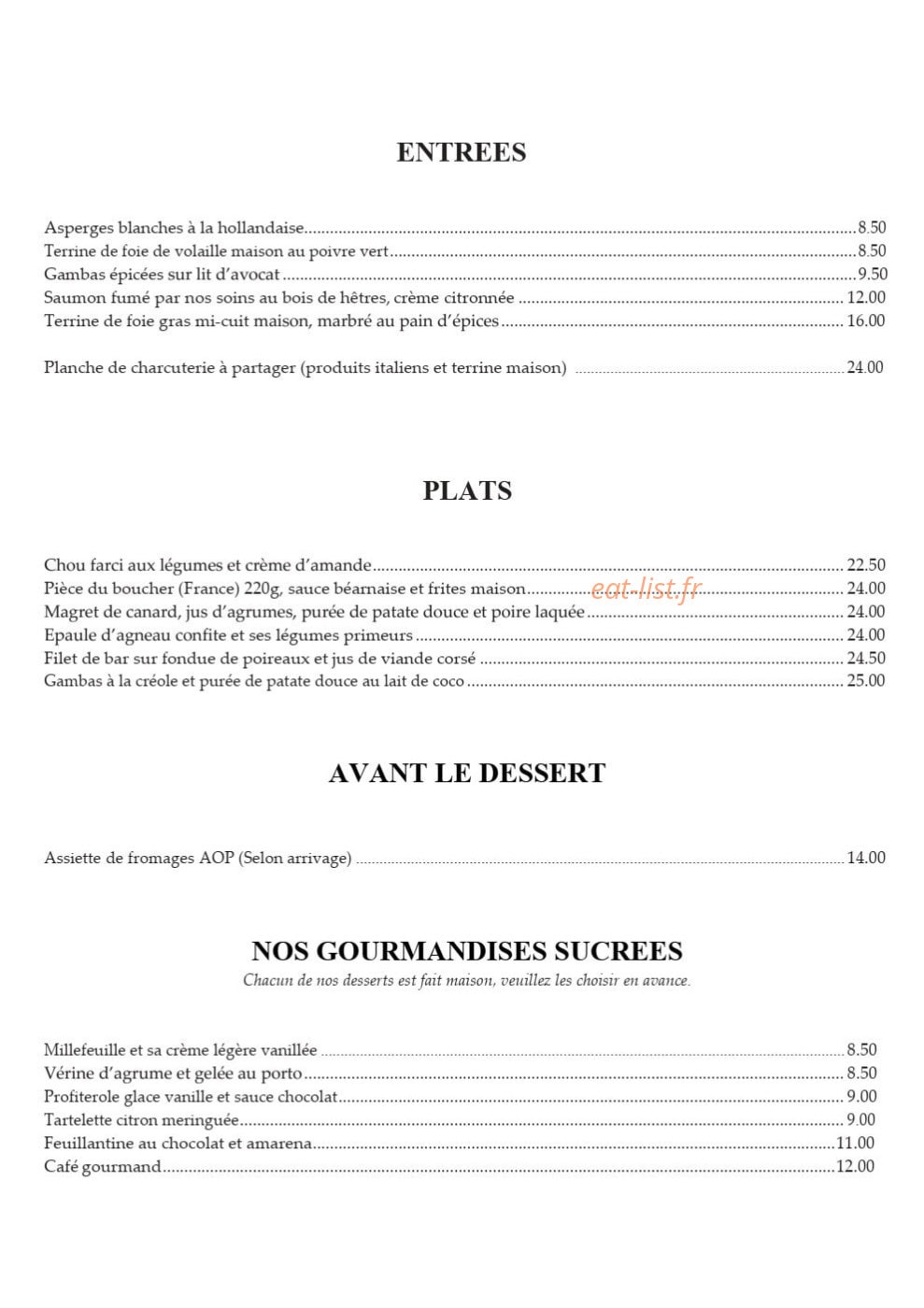 La Marmite — carte page 3