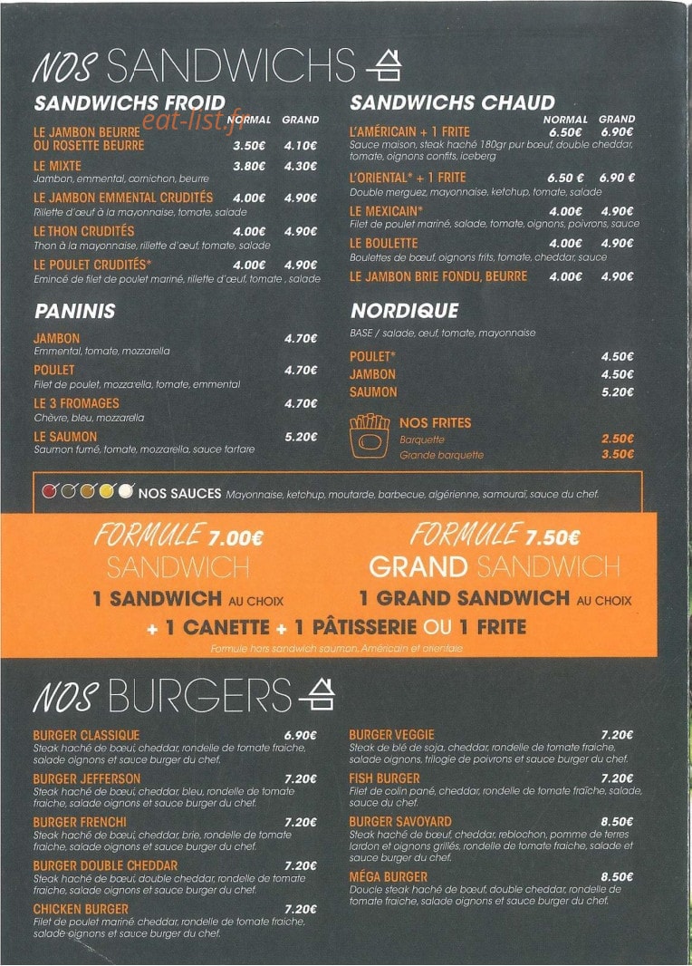 Les Petits Carreaux — carte page 2