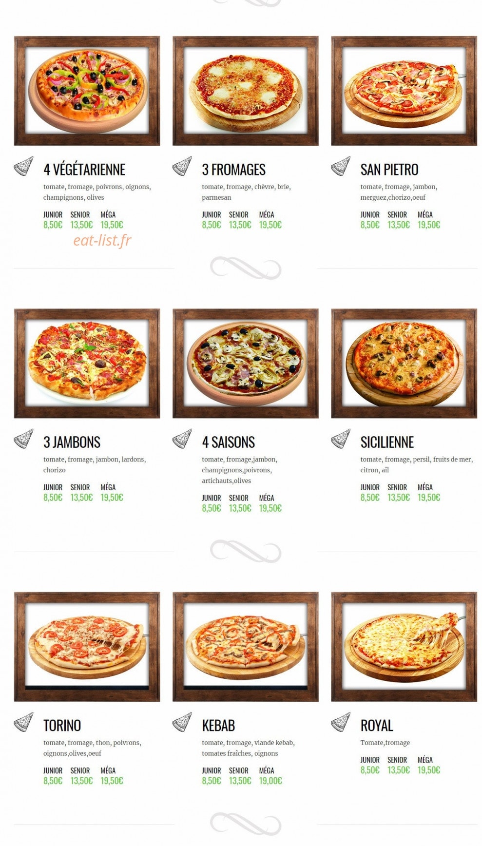 Napoli pizza — carte page 2