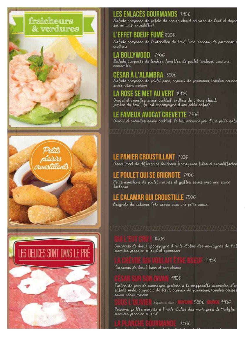 Alambra — carte page 2