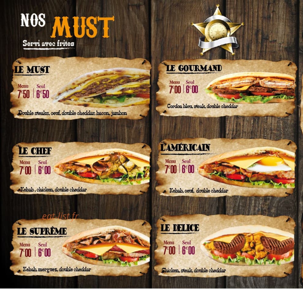 Le Must — carte page 1