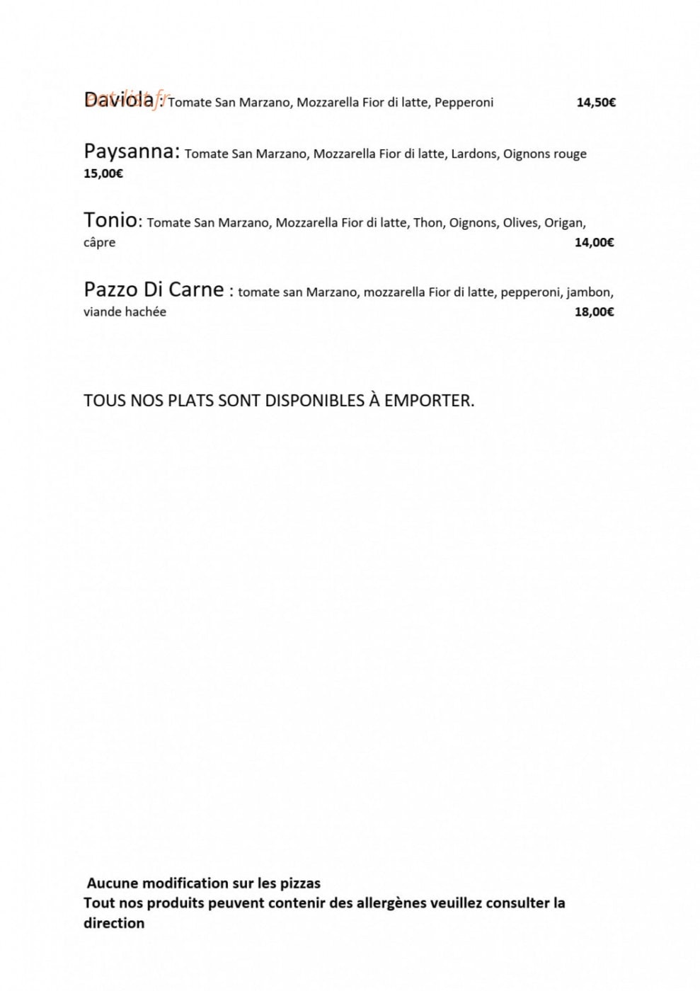 Le Saint Claire — carte page 6