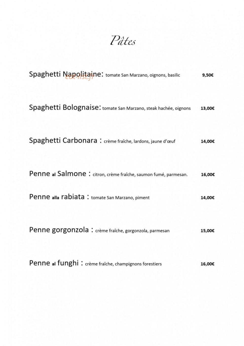Le Saint Claire — carte page 3