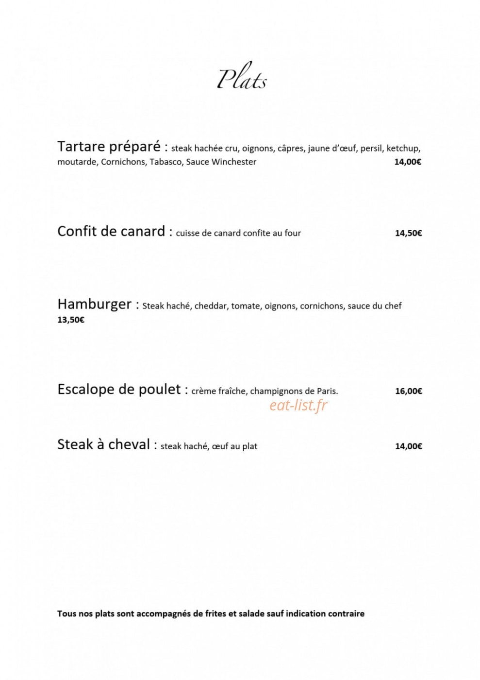Le Saint Claire — carte page 4