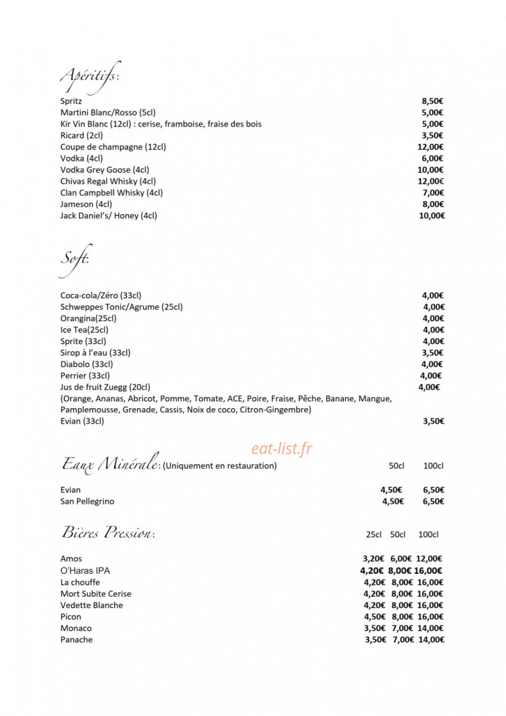 Le Saint Claire — carte page 7