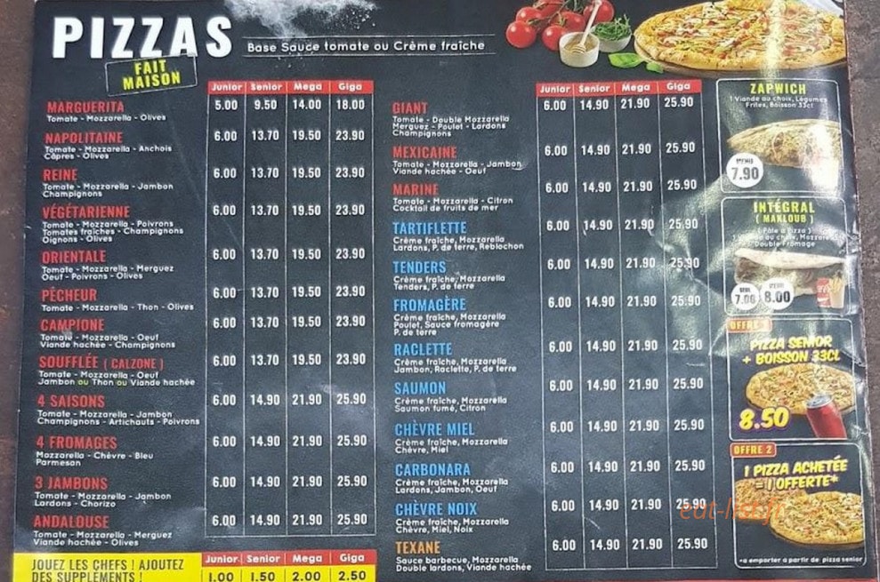 Mac food 94 halal 100/100 — carte page 1