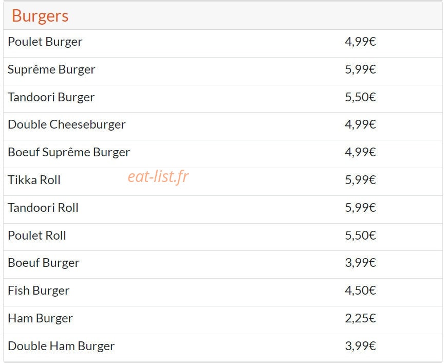 Maxin Chicken — carte page 6