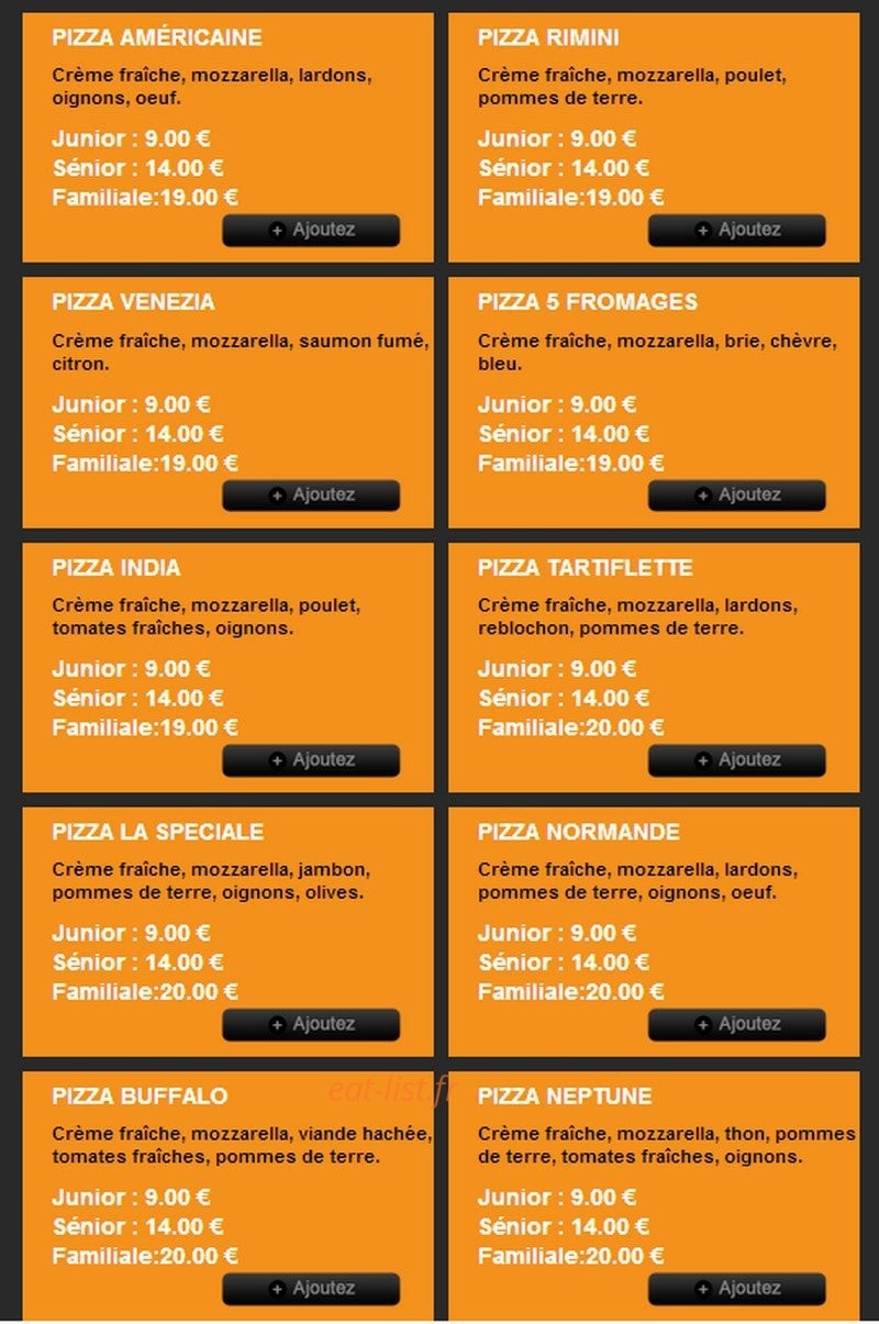 Pizza Pronto — carte page 4