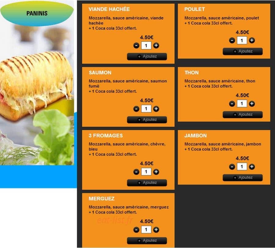Pizza Pronto — carte page 8