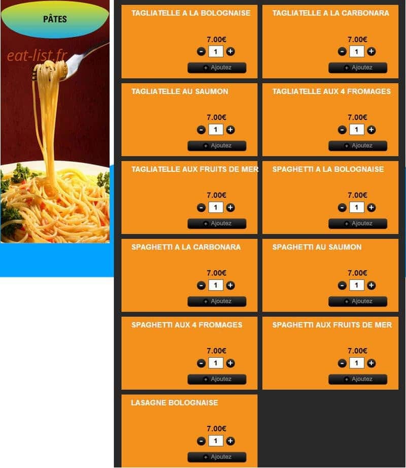 Pizza Pronto — carte page 5