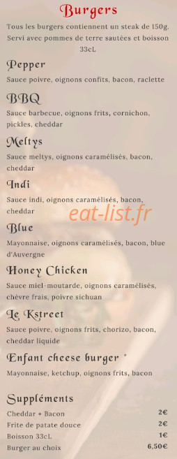 Quality Street — carte page 2