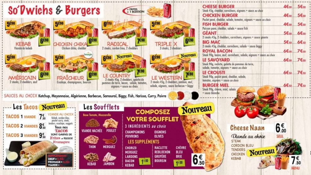 So Pizza — carte page 4
