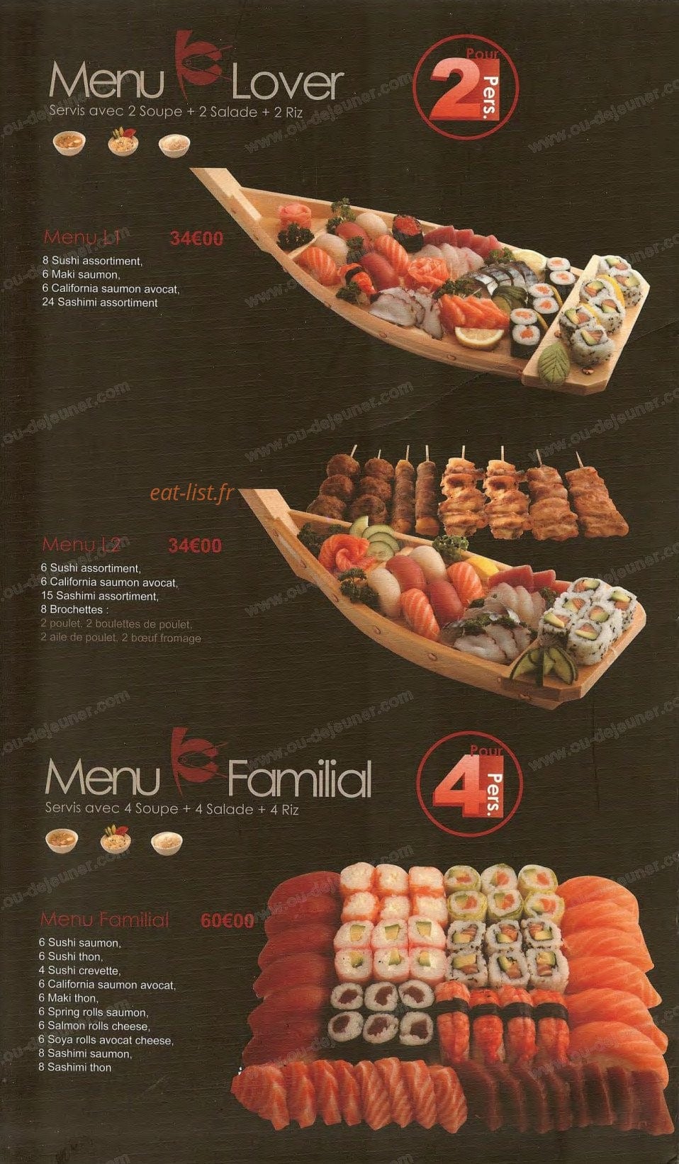 Sushi King — carte page 12