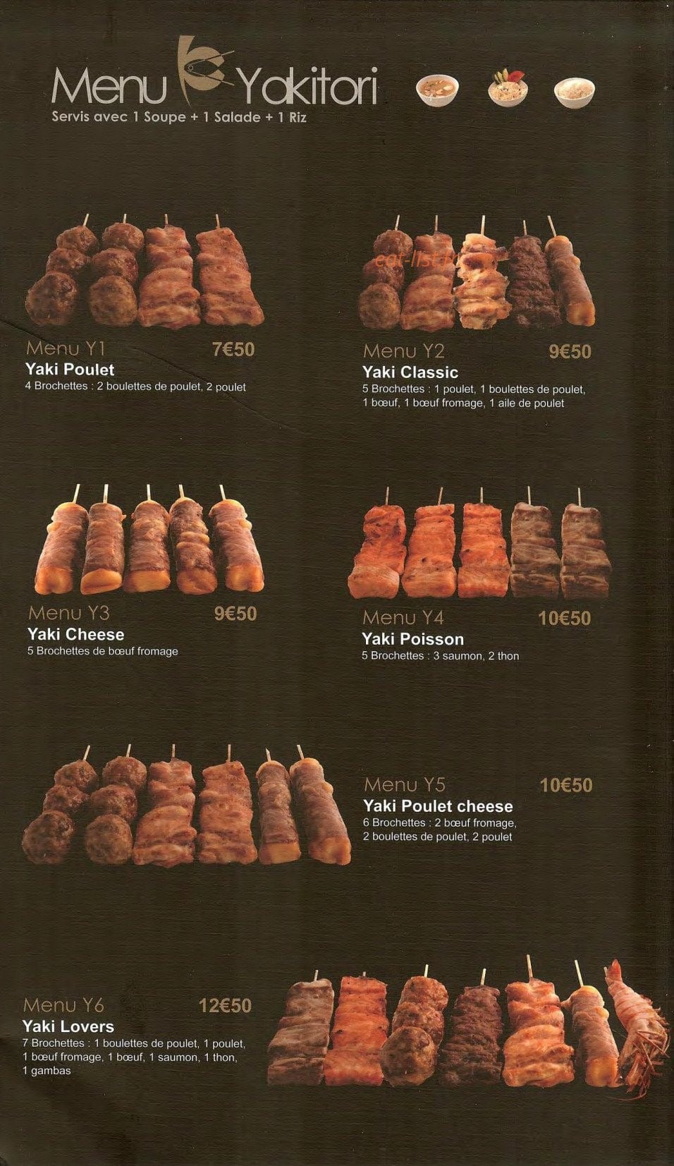 Sushi King — carte page 11
