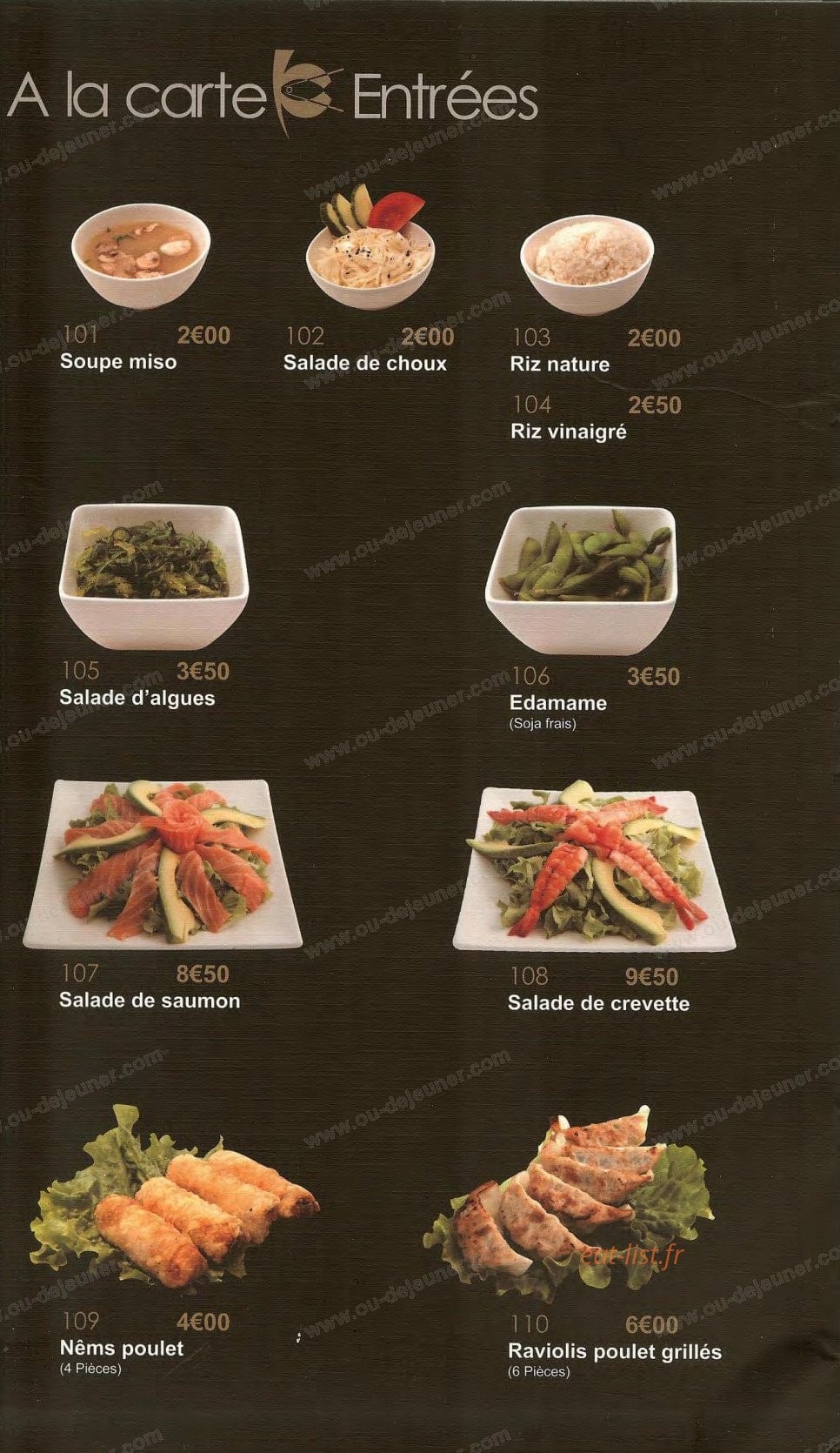 Sushi King — carte page 14