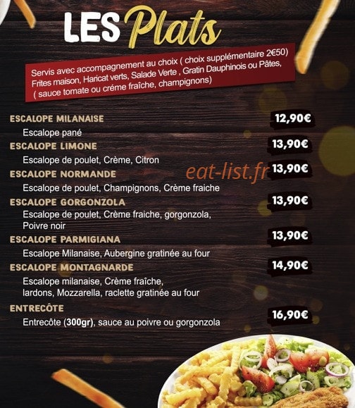 Carte et menu de T9 Foodies & Grill à Vitry sur Seine — Les plats
