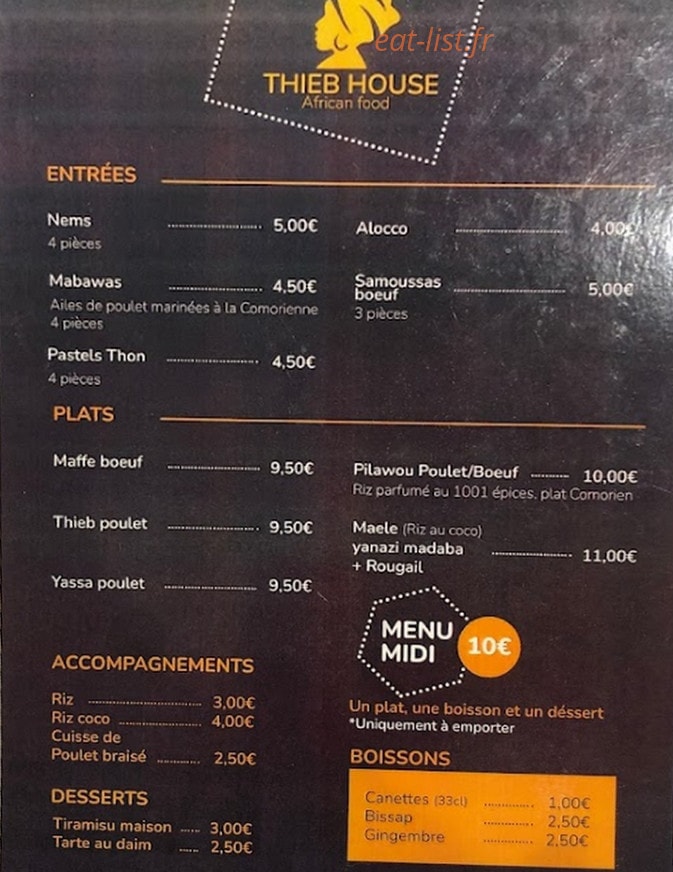 Thieb House — carte page 2