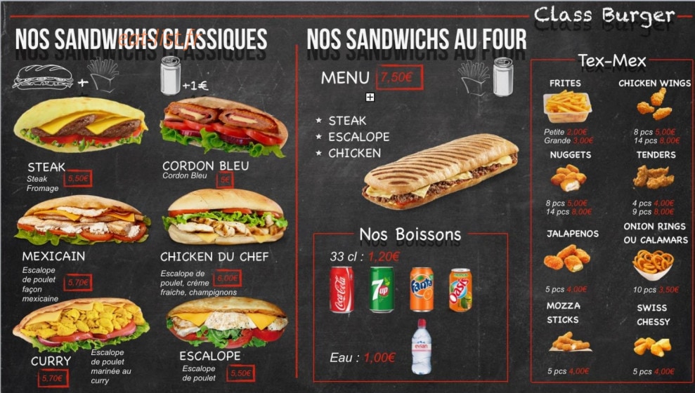 Vitry lunch — carte page 3