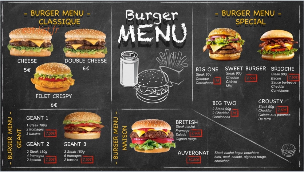 Vitry lunch — carte page 4