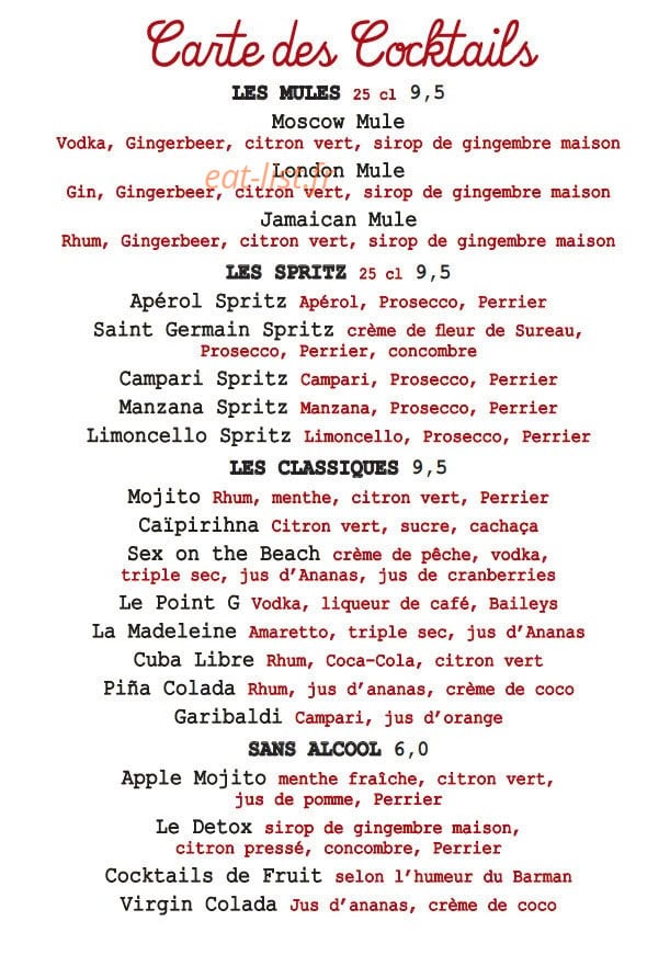 Aux Deux Ânes — carte page 8