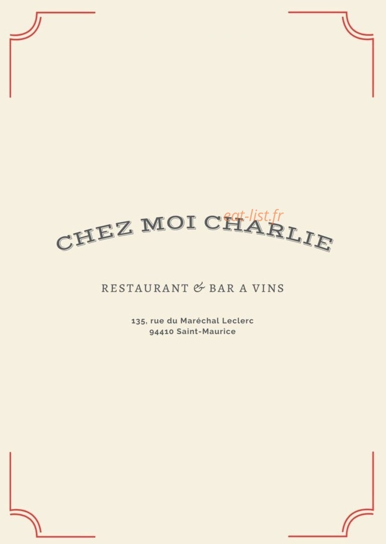 Chez moi Charlie — carte page 1