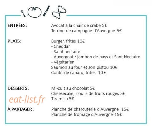 Le chalet — carte page 1