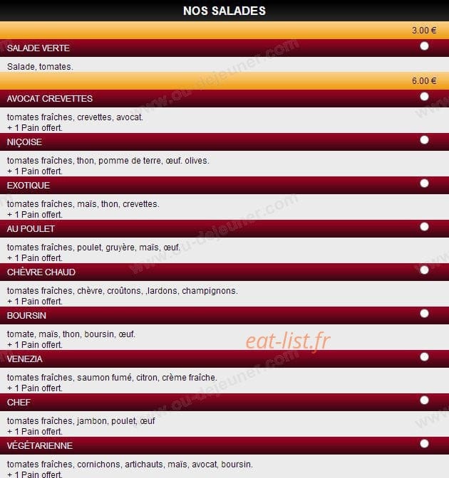 Pizza Andiamo 54 — carte page 10