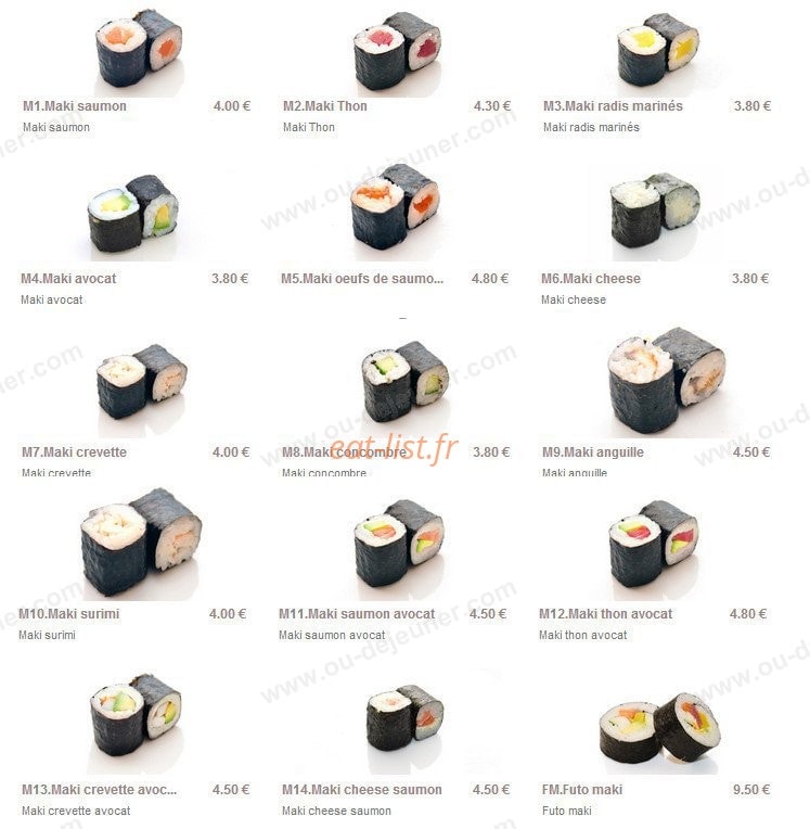 Sushi Seva — carte page 5