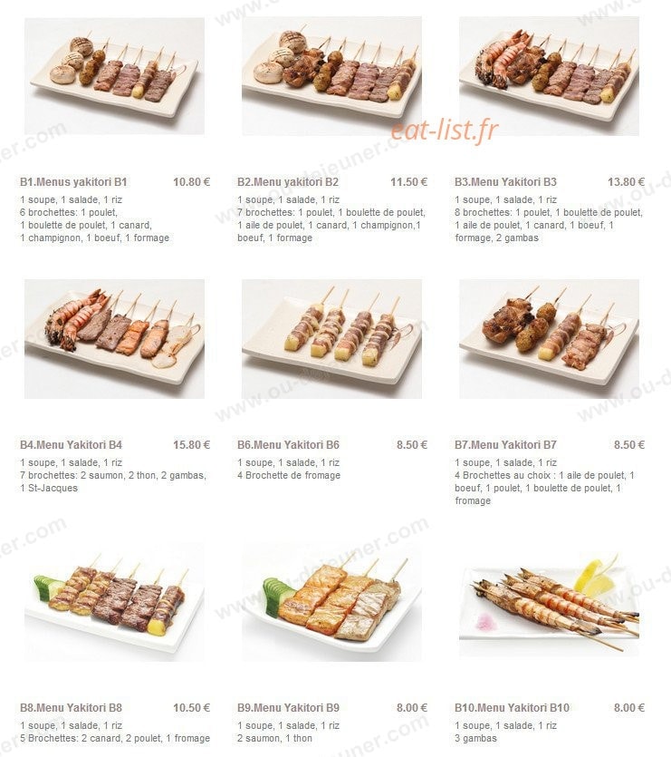 Sushi Seva — carte page 15
