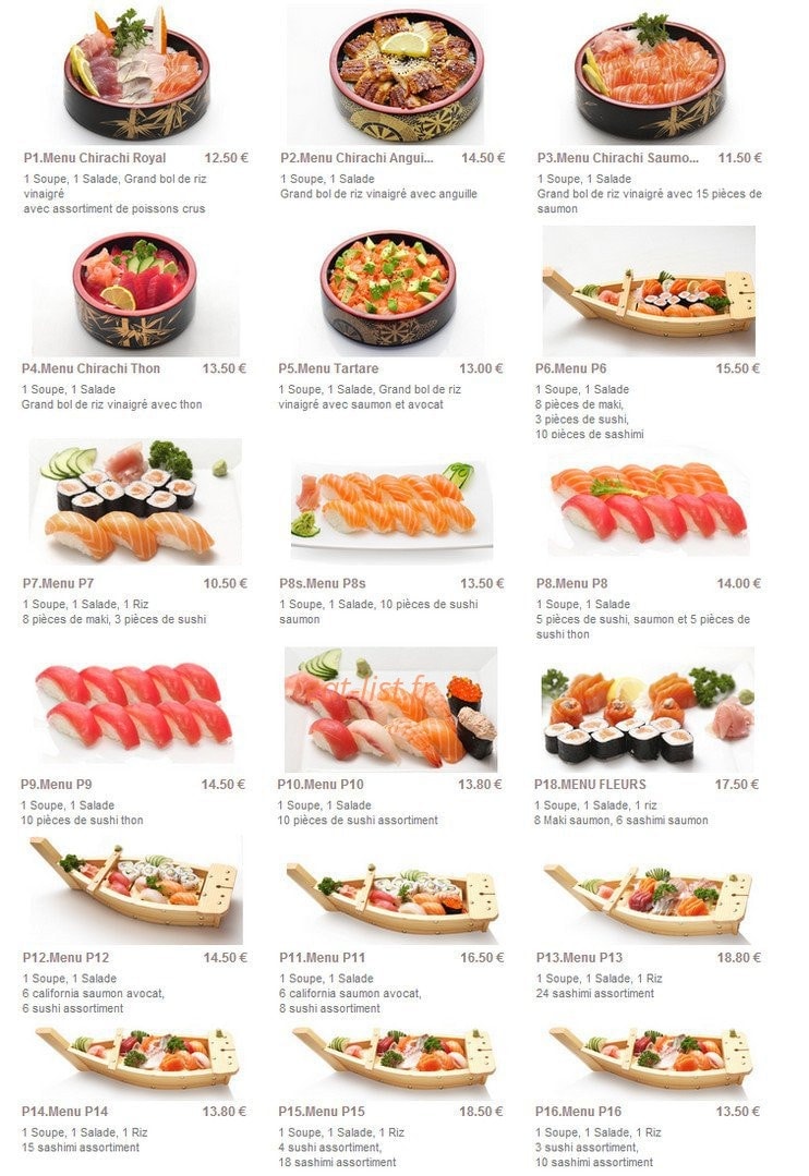 Sushi Seva — carte page 16