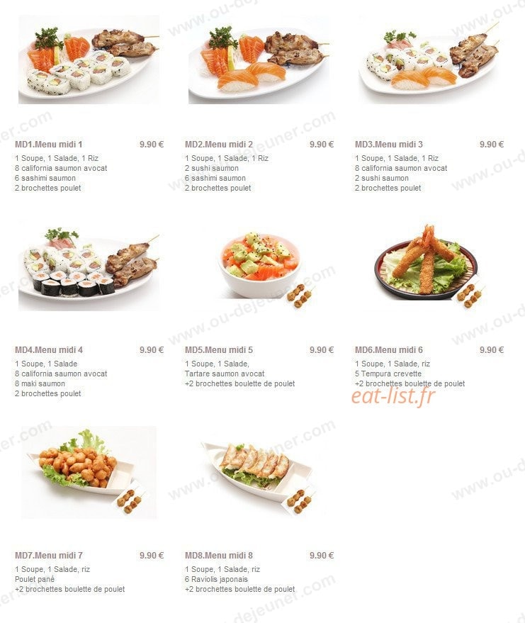 Sushi Seva — carte page 13