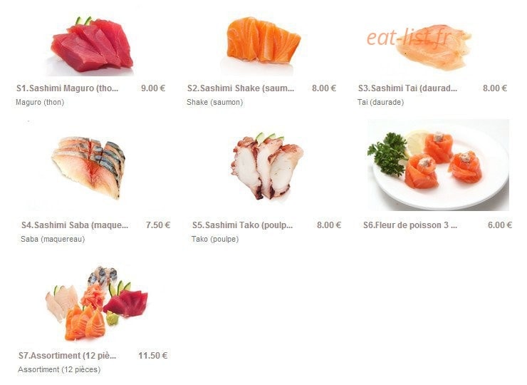 Sushi Seva — carte page 3