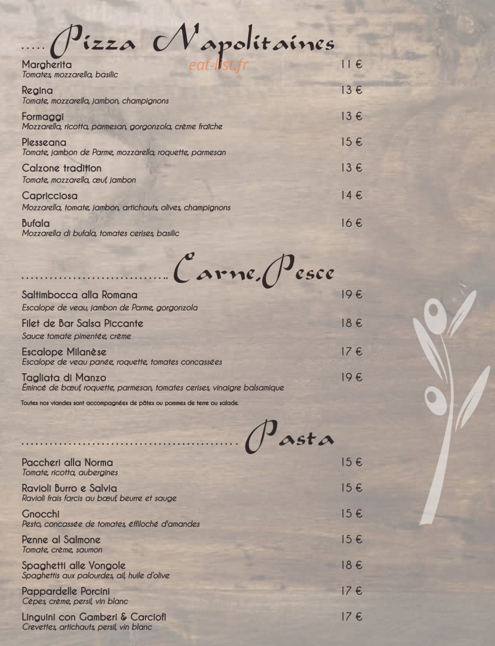 Les Oliviers — carte page 3
